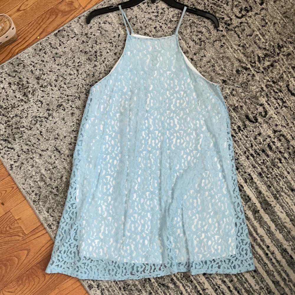 Blue Lace Spring Dress